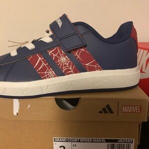 Marvel Kids Navy and Red Spider-Man Sneakers